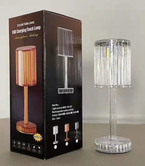 Romantic Rose 16 Color Changing Crystal Touch Lamp Table Lamp for Bedroom Living Room Kids Room Party