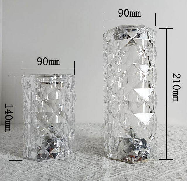 Hot 16 Colors Led Night Light Rose Light Touch Control Atmosphere lamp Changing RGB Romantic Crystal Desk Table Lamp for Bedroom