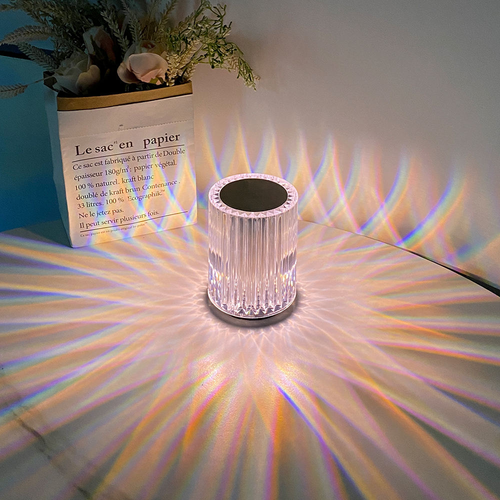 Indoor Touchable Acrylic table lamp with USB charge LED table lamp 3 color or RGB romantic light