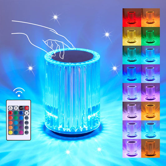 Indoor Touchable Acrylic table lamp with USB charge LED table lamp 3 color or RGB romantic light