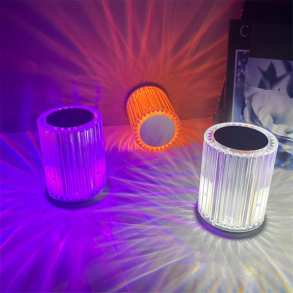 Indoor Touchable Acrylic table lamp with USB charge LED table lamp 3 color or RGB romantic light
