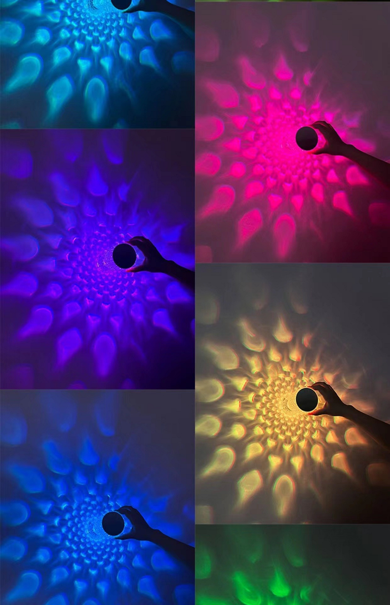 LED Crystal Table Lamp Bedroom Atmosphere Light 16-color USB Touch NightLight Decorative Lights